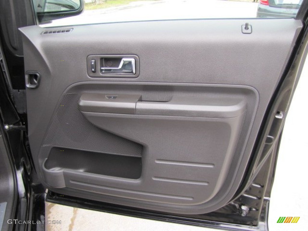 2009 Ford Edge Sport AWD Charcoal Black/Grey Alcantara Door Panel Photo #89585313