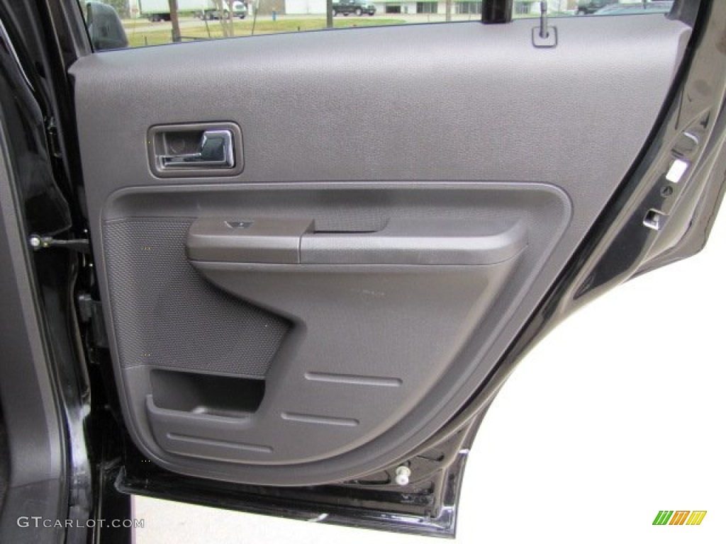 2009 Ford Edge Sport AWD Charcoal Black/Grey Alcantara Door Panel Photo #89585333