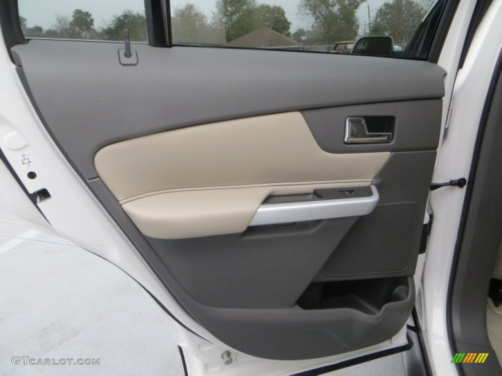 2012 Edge Limited EcoBoost - White Platinum Metallic Tri-Coat / Medium Light Stone photo #34