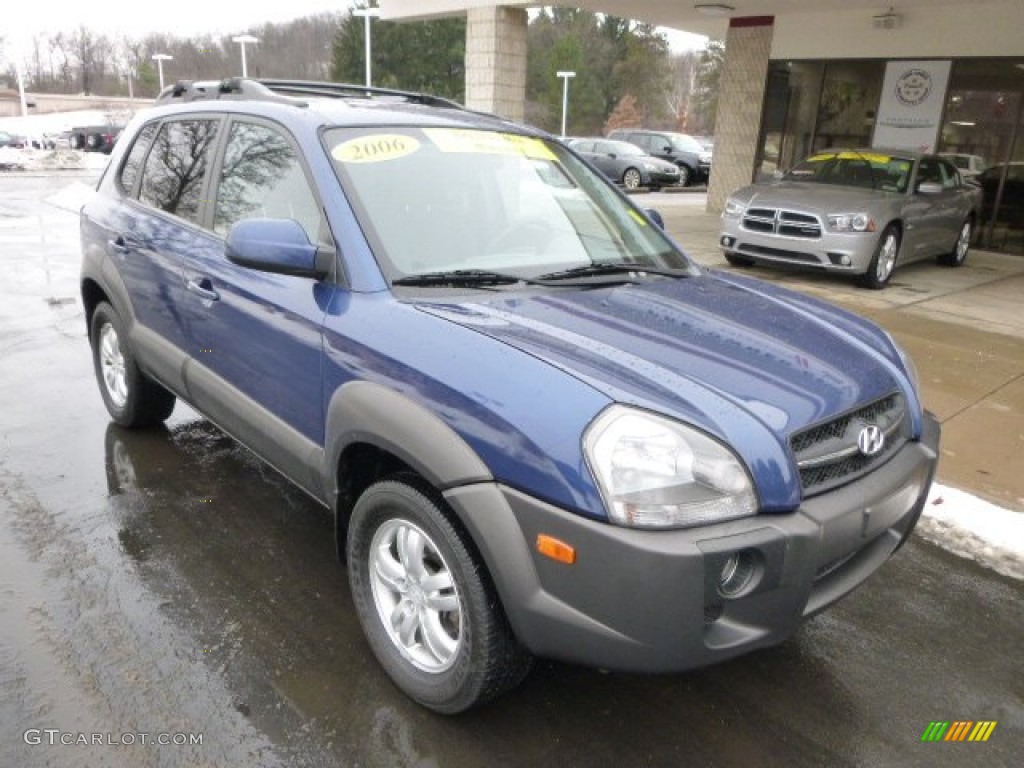 2006 Tucson GLS V6 4x4 - Nautical Blue Metallic / Gray photo #2