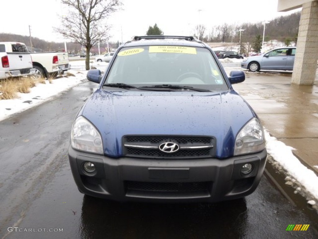 2006 Tucson GLS V6 4x4 - Nautical Blue Metallic / Gray photo #3