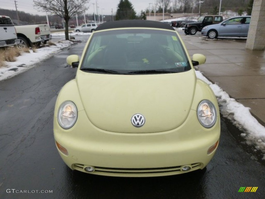 2003 New Beetle GLS Convertible - Mellow Yellow / Black photo #3