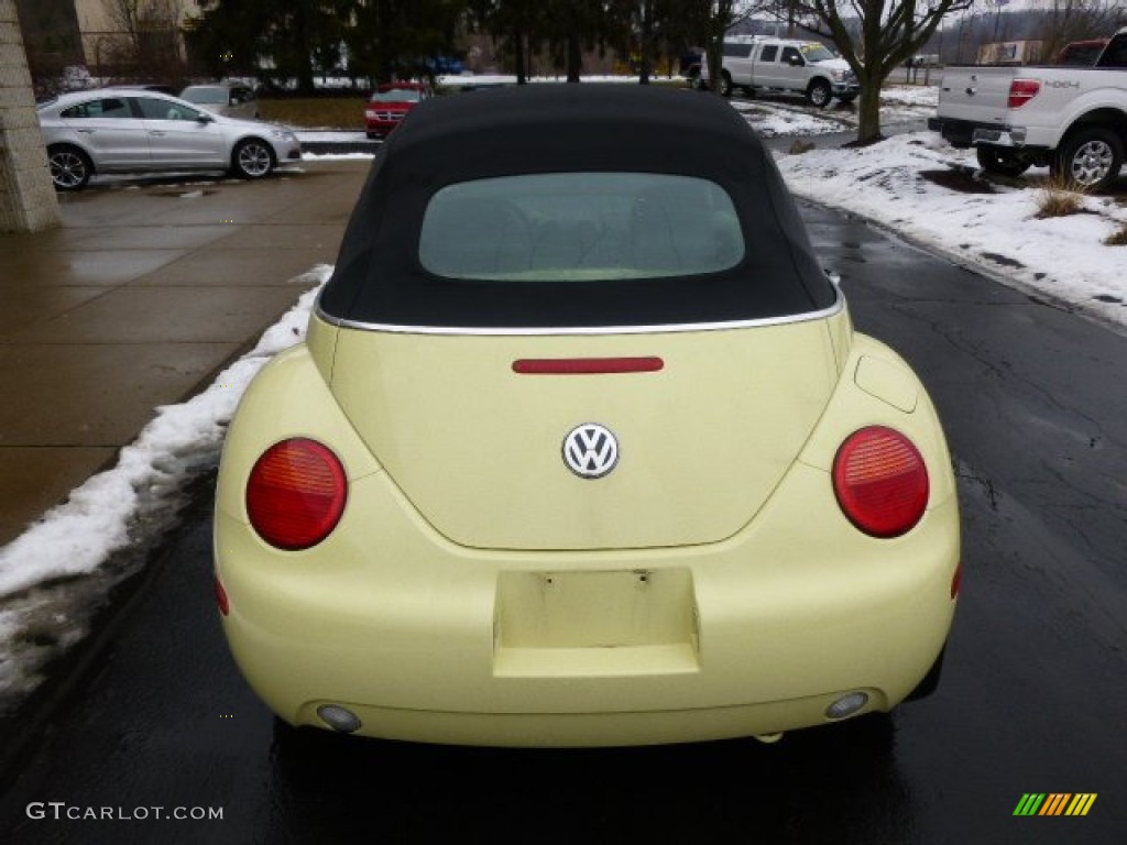 2003 New Beetle GLS Convertible - Mellow Yellow / Black photo #7