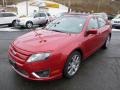 2011 Red Candy Metallic Ford Fusion SE V6  photo #5