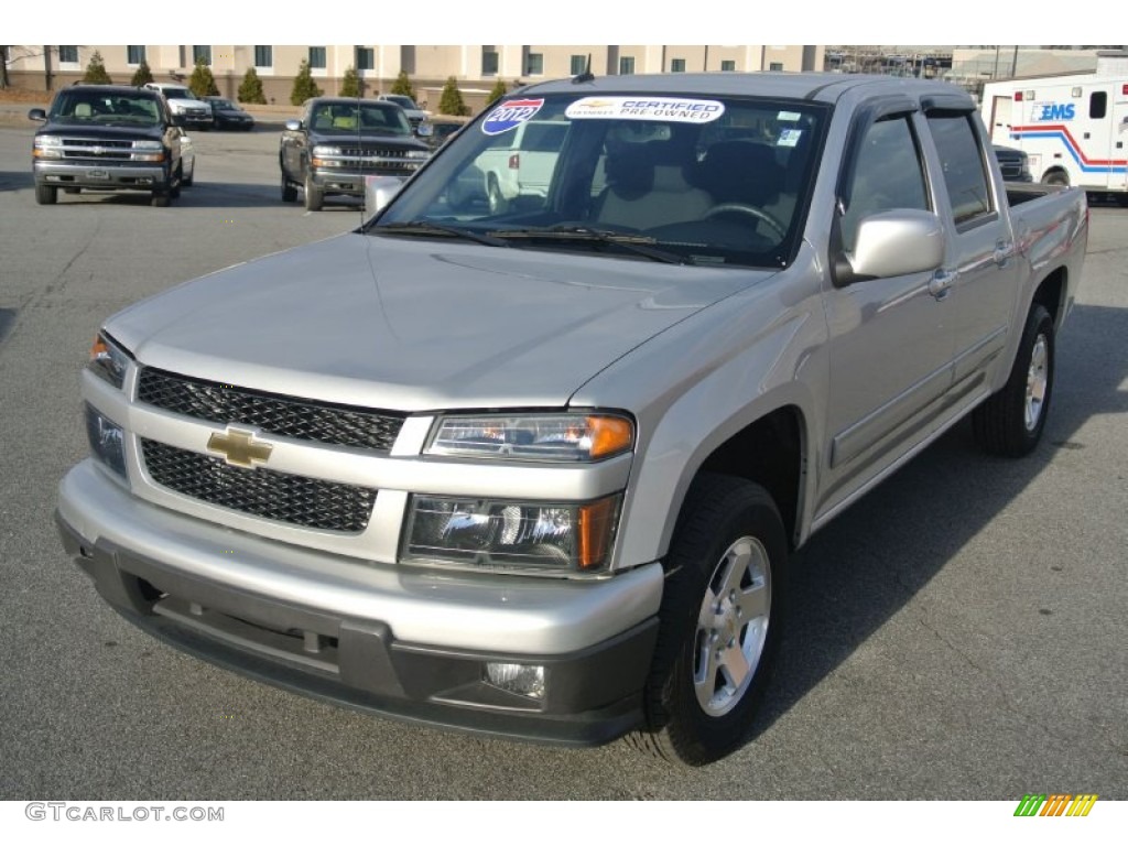 Sheer Silver Metallic 2012 Chevrolet Colorado LT Crew Cab Exterior Photo #89589566