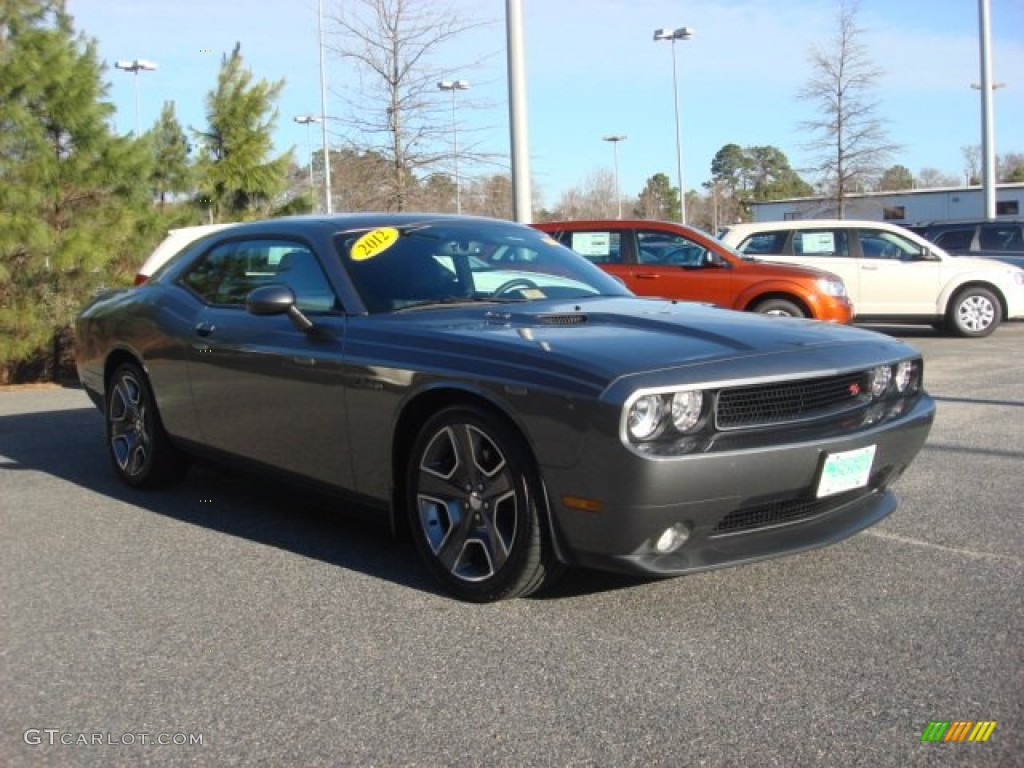 2012 Challenger R/T Classic - Tungsten Metallic / Dark Slate Gray photo #14