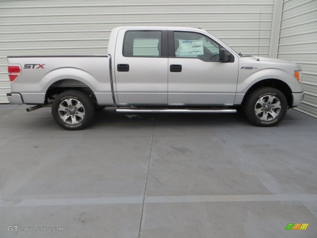 2014 F150 STX SuperCrew - Ingot Silver / Steel Grey photo #3