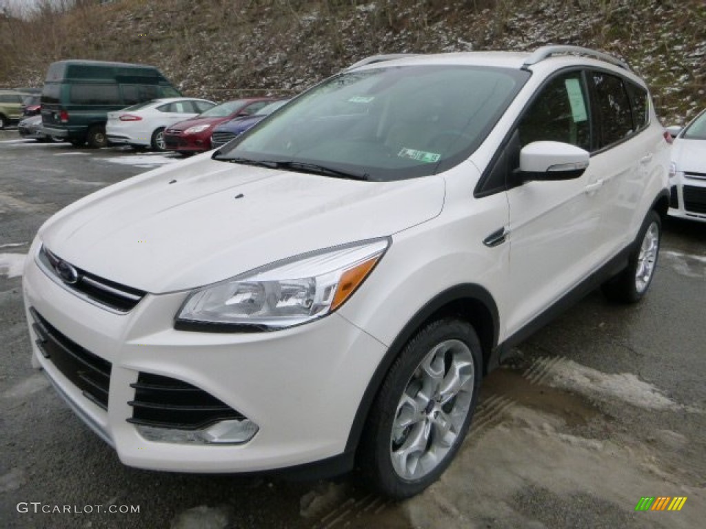 2014 Escape Titanium 1.6L EcoBoost 4WD - White Platinum / Medium Light Stone photo #5