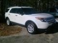 2012 White Suede Ford Explorer XLT 4WD  photo #1