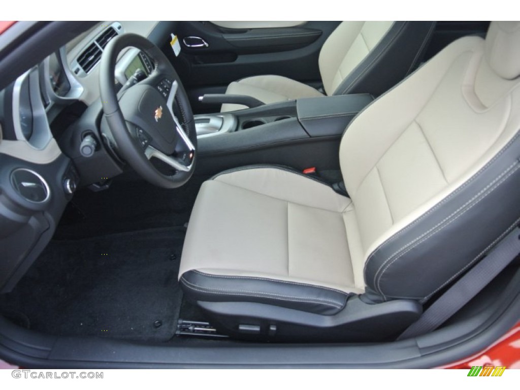 Beige Interior 2014 Chevrolet Camaro SS Coupe Photo #89594426