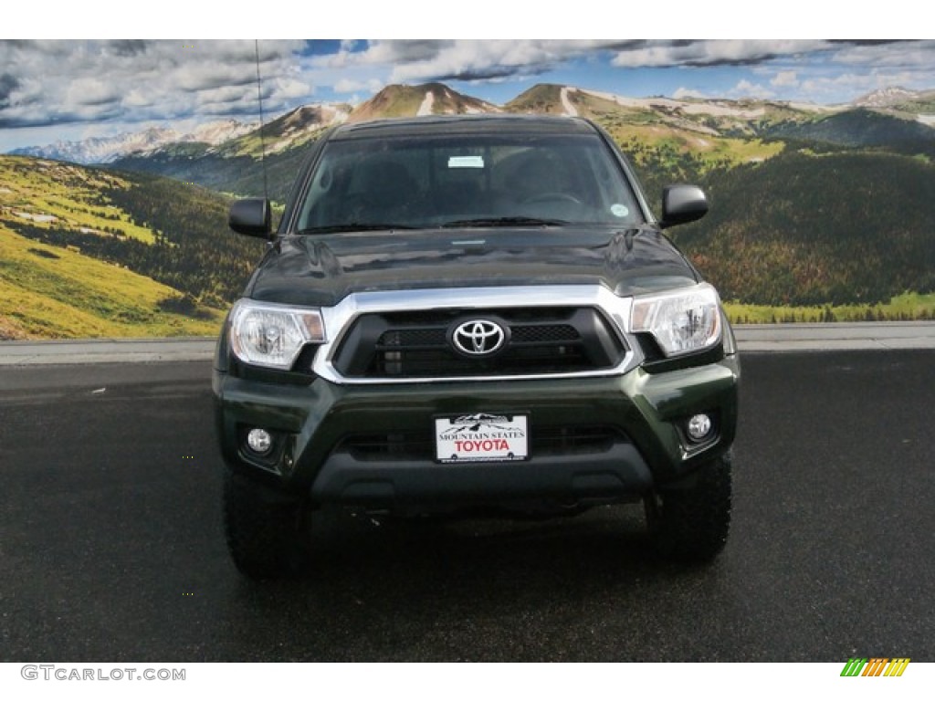 2014 Tacoma V6 TRD Double Cab 4x4 - Spruce Green Mica / Graphite photo #2
