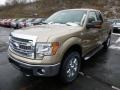 2014 Pale Adobe Ford F150 XLT SuperCab 4x4  photo #5