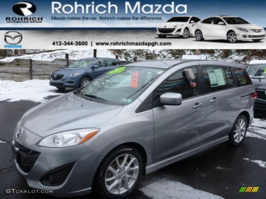 2012 MAZDA5 Touring - Liquid Silver Metallic / Black photo #1