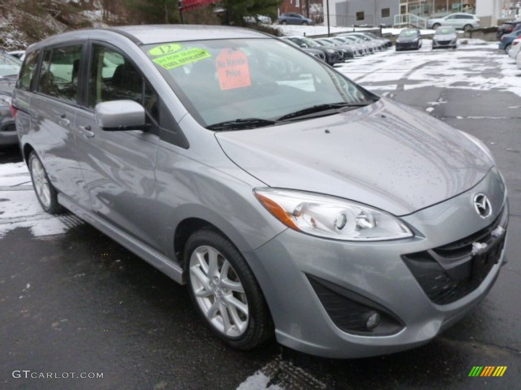 2012 MAZDA5 Touring - Liquid Silver Metallic / Black photo #3