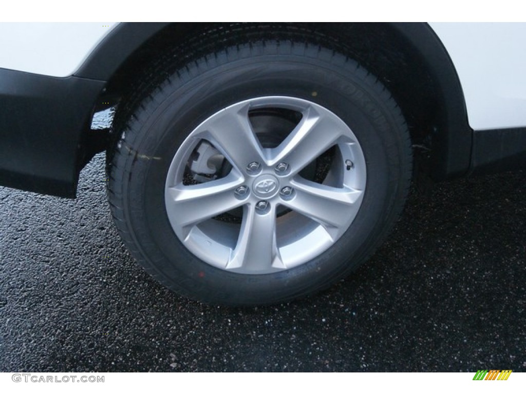 2014 RAV4 XLE AWD - Blizzard White Pearl / Beige photo #9