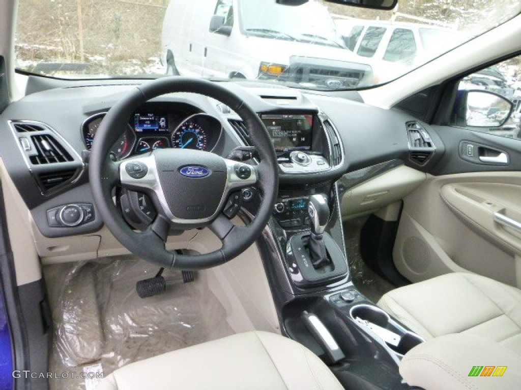 Medium Light Stone Interior 2014 Ford Escape Titanium 2.0L EcoBoost 4WD Photo #89595896