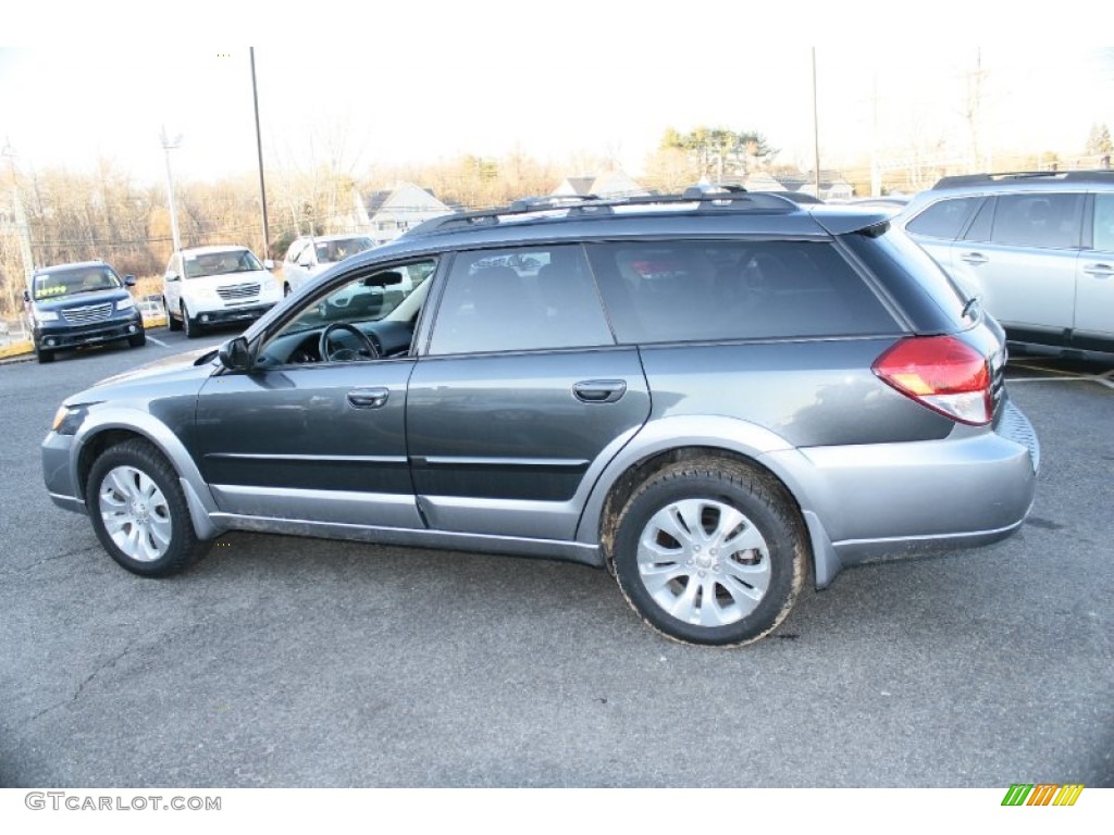 2009 Outback 2.5i Limited Wagon - Diamond Gray Metallic / Off Black photo #11