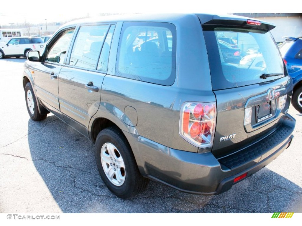 2007 Pilot LX 4WD - Nimbus Gray Metallic / Gray photo #10