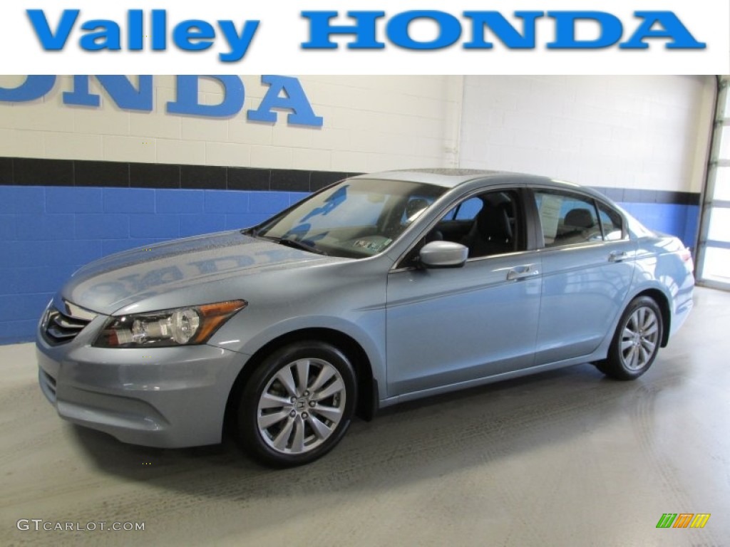 2011 Accord EX-L Sedan - Celestial Blue Metallic / Black photo #1