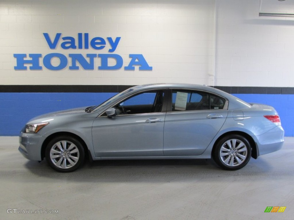2011 Accord EX-L Sedan - Celestial Blue Metallic / Black photo #2