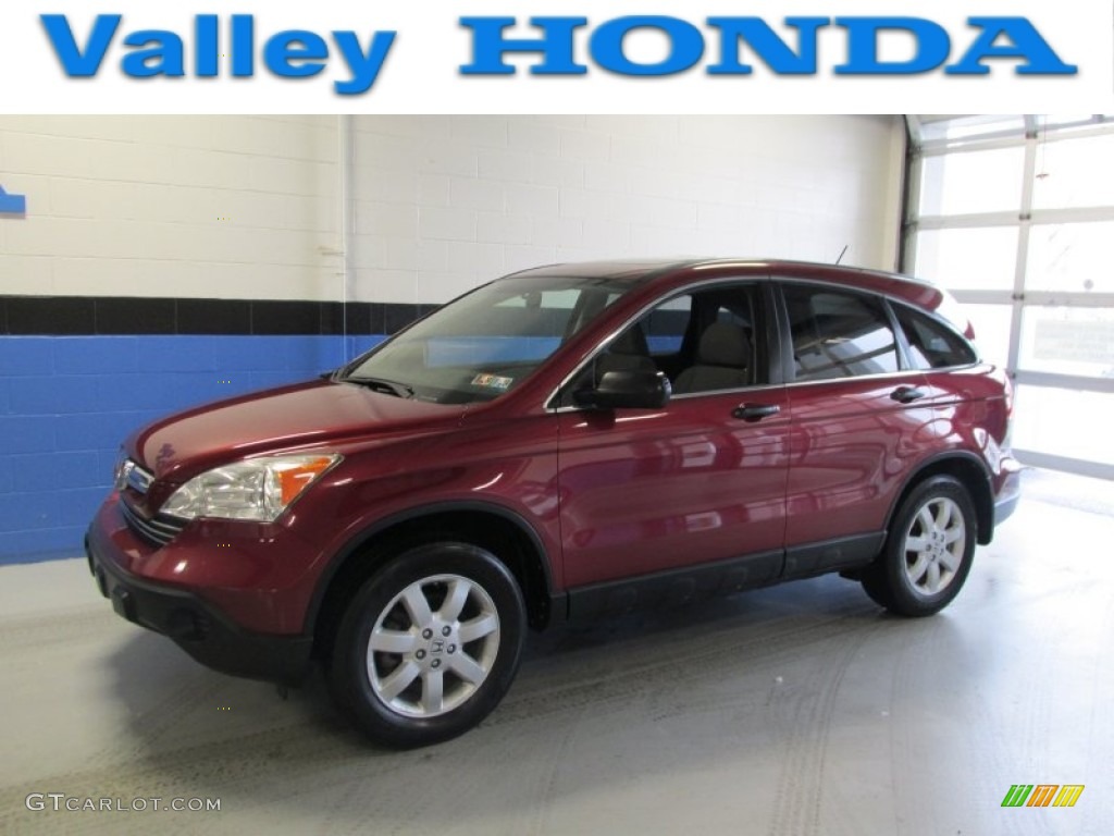 2007 CR-V EX 4WD - Tango Red Pearl / Gray photo #1