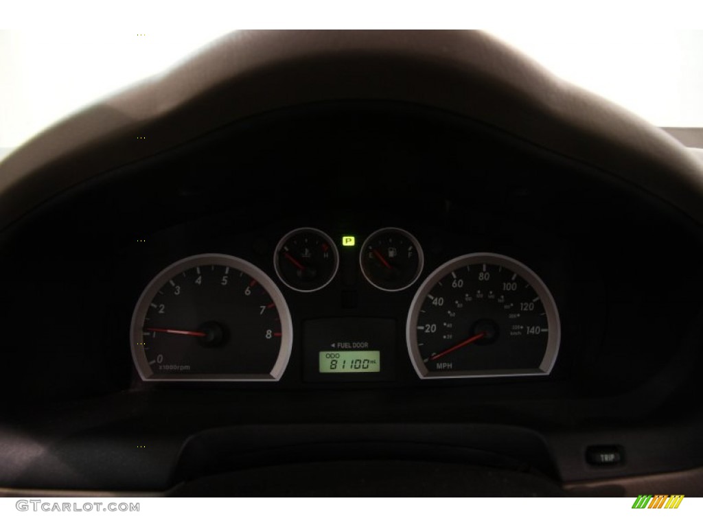 2005 Santa Fe LX 3.5 - Black Obsidian / Beige photo #7