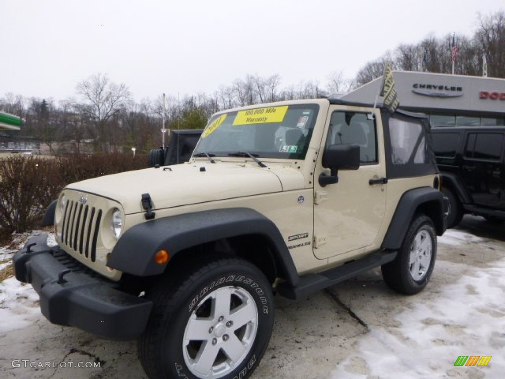 2011 Wrangler Sport S 4x4 - Sahara Tan / Black photo #1