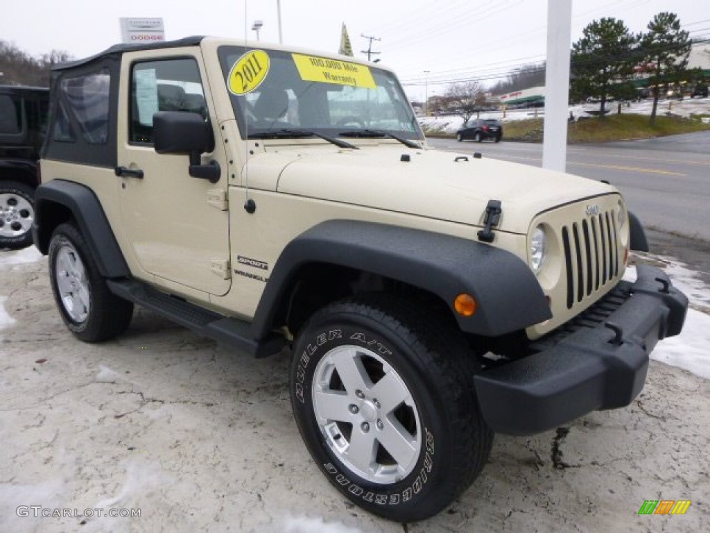 2011 Wrangler Sport S 4x4 - Sahara Tan / Black photo #7