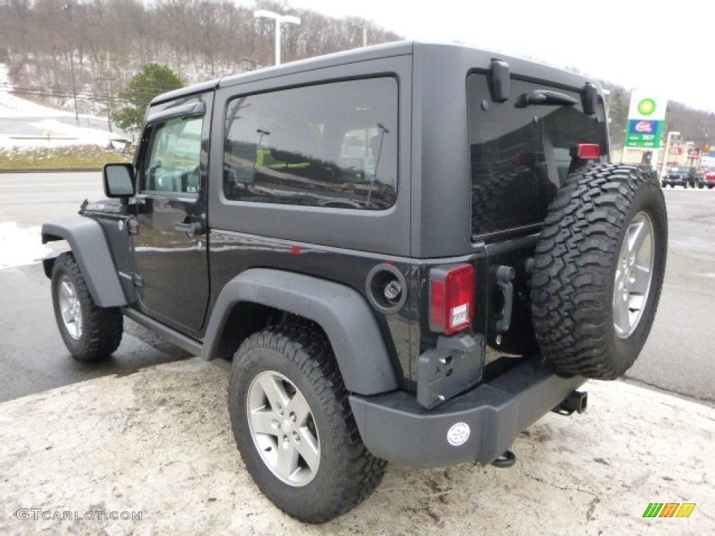 2012 Wrangler Rubicon 4X4 - Black / Black photo #3