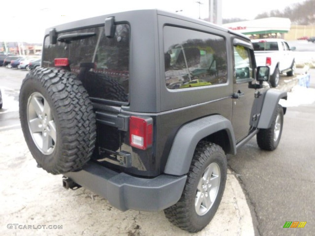 2012 Wrangler Rubicon 4X4 - Black / Black photo #5