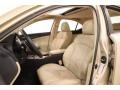 2008 Lexus IS Cashmere Beige Interior Front Seat Photo