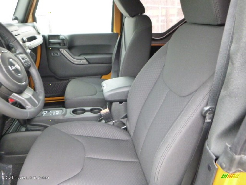 Black Interior 2014 Jeep Wrangler Sport S 4x4 Photo #89606053