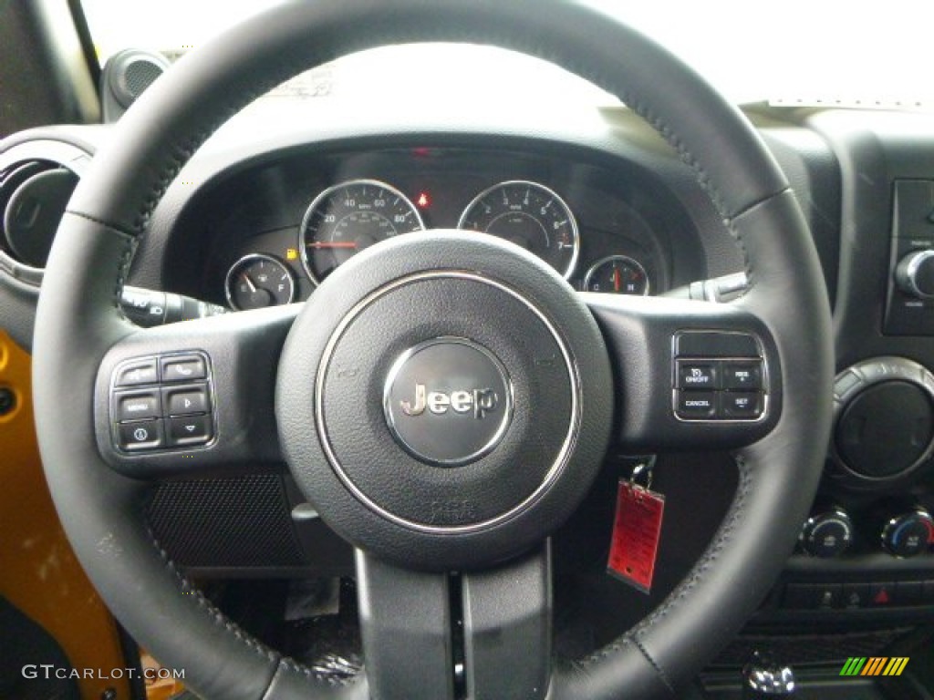 2014 Jeep Wrangler Sport S 4x4 Black Steering Wheel Photo 89606078
