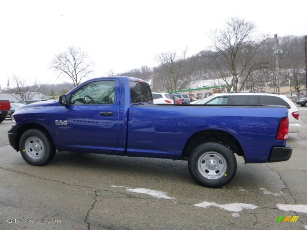 True Blue Pearl Coat 2014 Ram 1500 Tradesman Regular Cab Exterior Photo #89606243