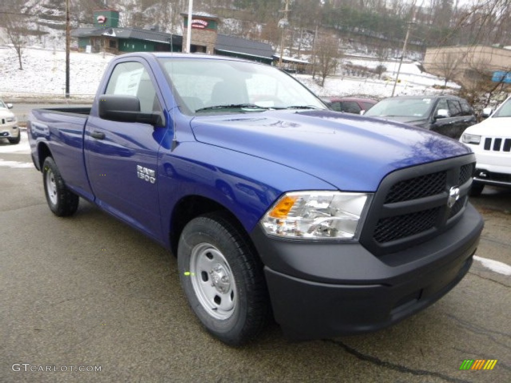 True Blue Pearl Coat 2014 Ram 1500 Tradesman Regular Cab Exterior Photo #89606258