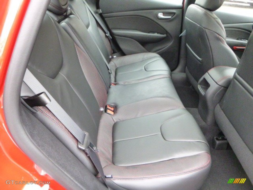 GT Black/Ruby Red Interior 2014 Dodge Dart GT Photo #89606444