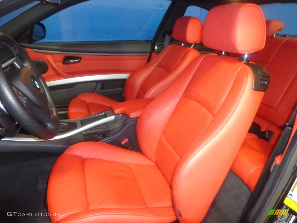 2011 3 Series 328i xDrive Coupe - Black Sapphire Metallic / Coral Red/Black Dakota Leather photo #20