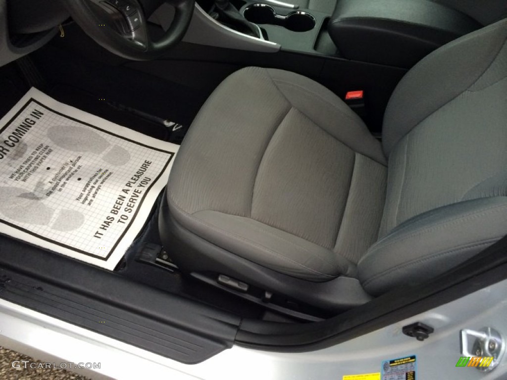 2011 Sonata Hybrid - Hyper Silver Metallic / Gray photo #11