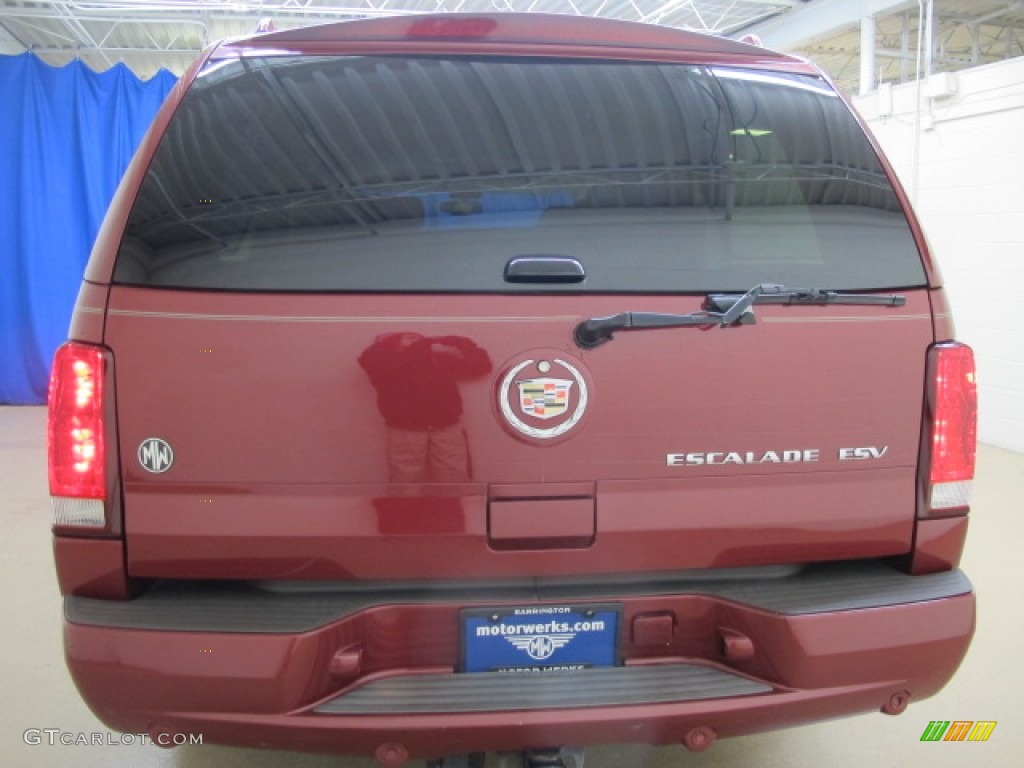 2005 Escalade ESV AWD - Red E / Shale photo #5