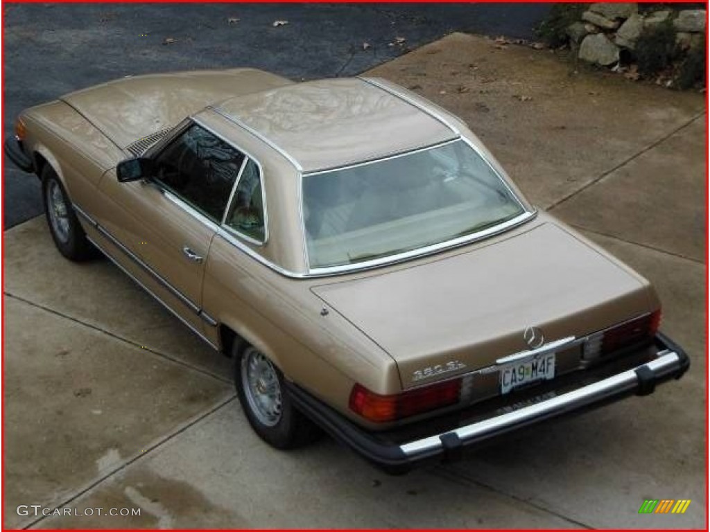 1981 SL Class 380 SL Roadster - Champagne Metallic / Parchment photo #6