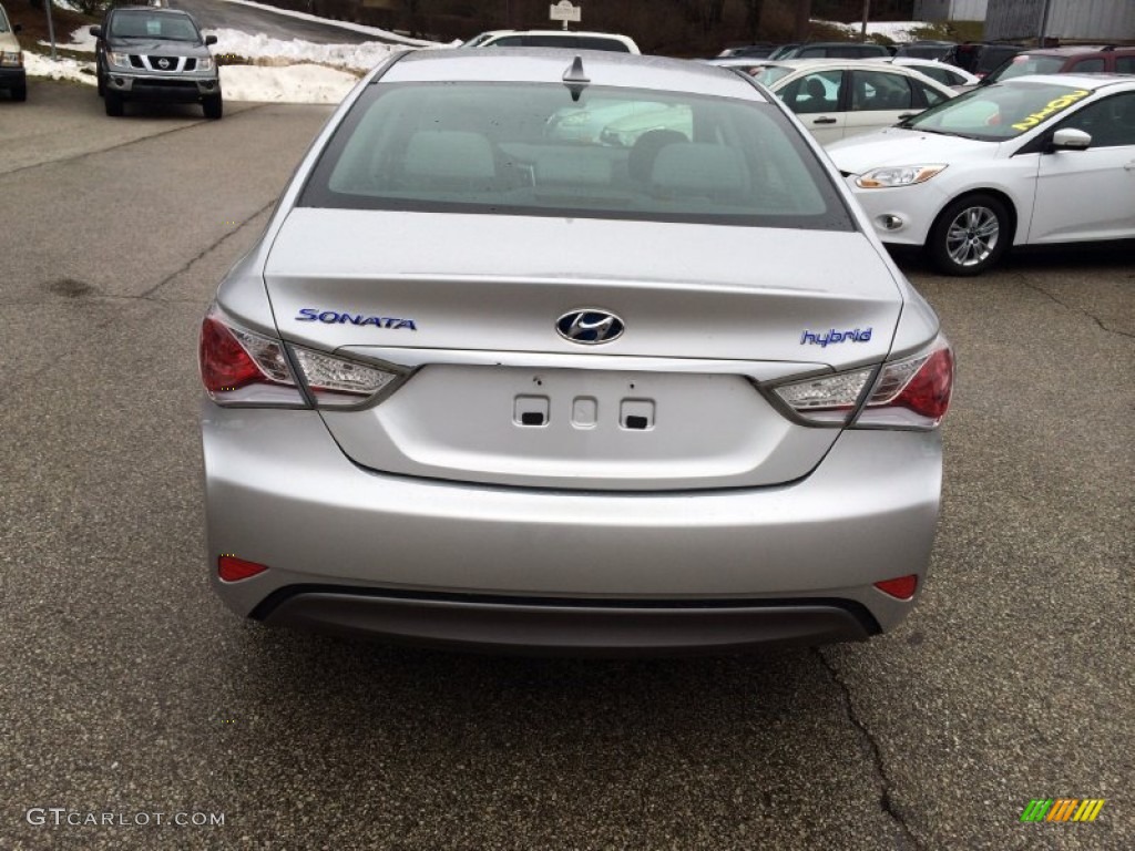 2011 Sonata Hybrid - Hyper Silver Metallic / Gray photo #32