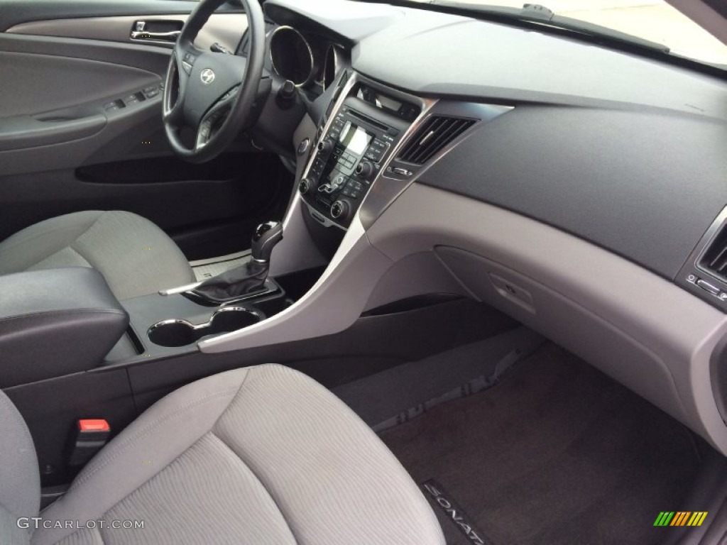 2011 Sonata Hybrid - Hyper Silver Metallic / Gray photo #41