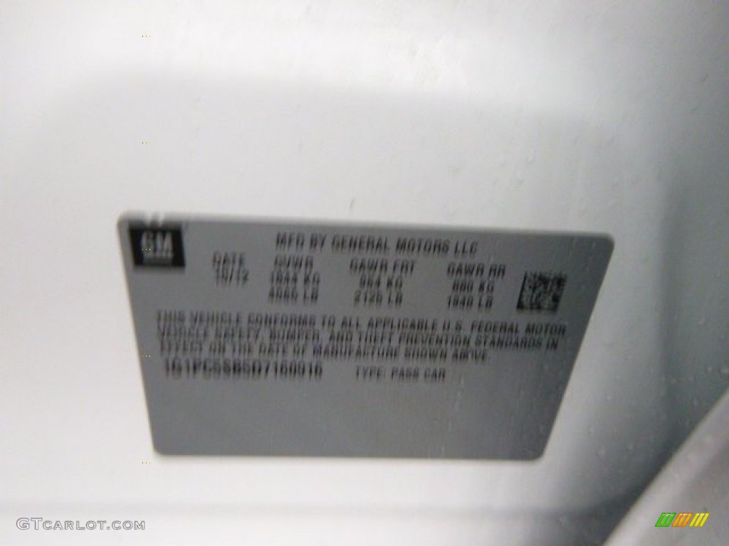 2013 Cruze LT - Summit White / Medium Titanium photo #20