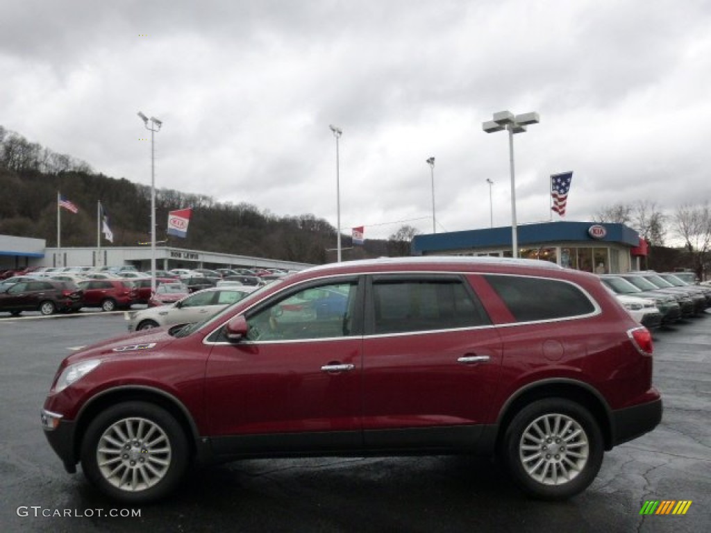 2009 Enclave CXL AWD - Red Jewel Tintcoat / Ebony Black/Ebony photo #5