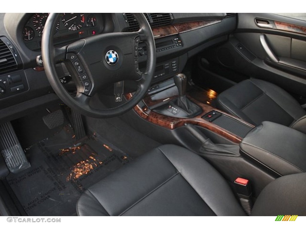 Black Interior 2004 BMW X5 3.0i Photo #89610008