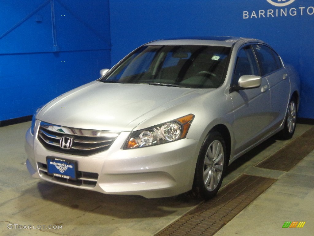 2011 Accord EX Sedan - Alabaster Silver Metallic / Black photo #1