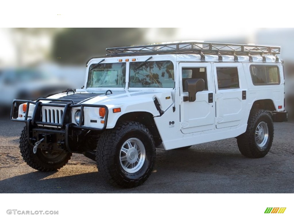 2003 H1 Wagon - Bright White / Cloud Gray photo #9