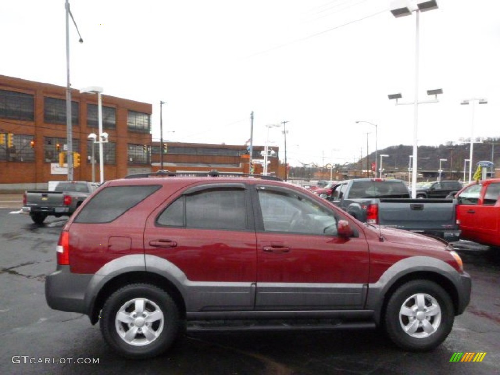 2007 Sorento EX 4WD - Radiant Red / Gray photo #1