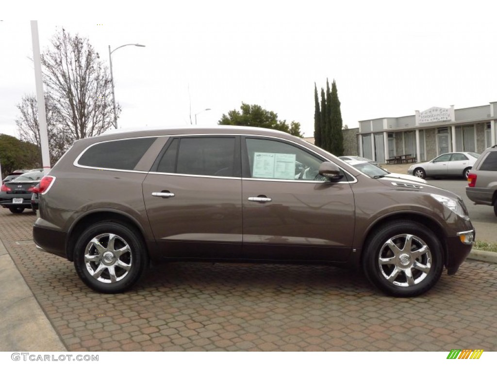 2009 Enclave CXL AWD - Cocoa Metallic / Dark Titanium/Titanium photo #2