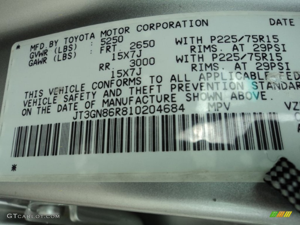 2001 4Runner SR5 - Millennium Silver Metallic / Gray photo #33